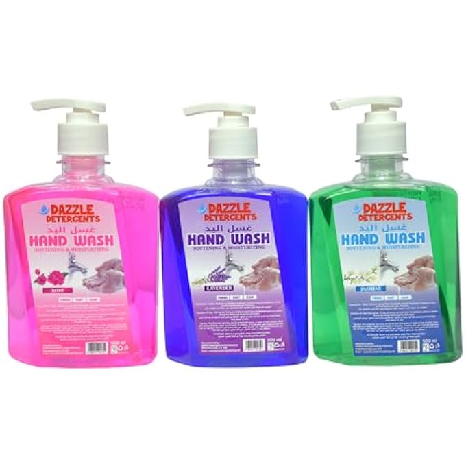 OFFER PACK (3 PACK OF 500 ML) : HAND WASH PRIME QUALITY ROSE, LAVENDER & JASMINE
